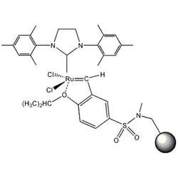 1,3-Bis(2,4,6-trimethylphenyl)-4,5-dihydroimidazol-2-ylidene[2-(i-propoxy)-5-(N,N-dimethyl aminosulfonyl)phenyl]methyleneruthenium(II) dichloride (resin supported)  Zhan Catalyst II|44-0083