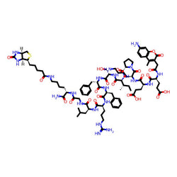 AMCA-Glu-Glu-Lys-Pro-Ile-Ser-Phe-Phe-Arg-Leu-Gly-Lys(biotinyl)-NH2|CPTD787860|851231-19-1