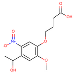 4-(4-(1-Hydroxyethyl)-2-methoxy-5-nitrophenoxy)butanoic acid|CS-W009962|175281-76-2