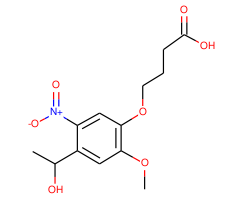 4-(4-(1-Hydroxyethyl)-2-methoxy-5-nitrophenoxy)butanoic acid|CS-W009962|175281-76-2