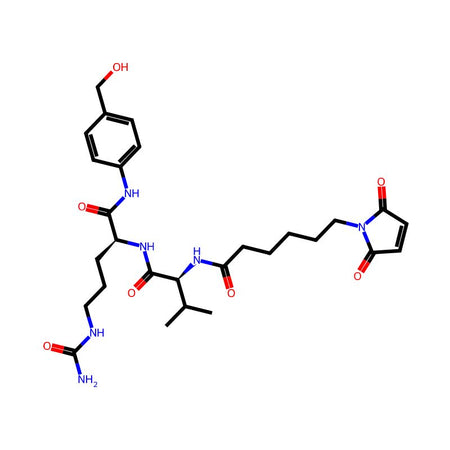 N-[6-(2,5-Dioxo-2,5-dihydro-1H-pyrrol-1-yl)hexanoyl]-L-valyl-N5-carbamoyl-N-[4-(hydroxymethyl)phenyl]-L-ornithinamide|CPTD788549|159857-80-4