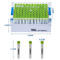 cryoking sbs combo, 1.4ml vials + rack；vial caps: lime green. dimensions(mm): 128x85x56. sterile. 1 sets/bag ,10 bags/pack , 2 packs/case|89-5142