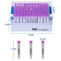 cryoking sbs combo, 1.4ml vials + rack；vial caps:lavender purple. dimensions(mm): 128x85x56. sterile. 1 sets/bag ,10 bags/pack , 2 packs/case|89-5145