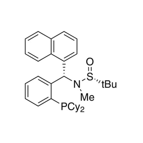 [S(R)]-N-[(S)-[2-(Dicyclohexylphosphino)phenyl]-1-naphthalenylmethyl]-N,2-dimethyl-2-propanesulfinamide, 95%|15-8440|2241598-33-2