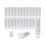 cryoking 2.0ml clear polypropylene sterile cryovials with internal thread and white caps assembled.  cryovials have writing patch and marked graduations. 25 cryovials/bag, 20 bags/pack, 2 packs/case|88-6210