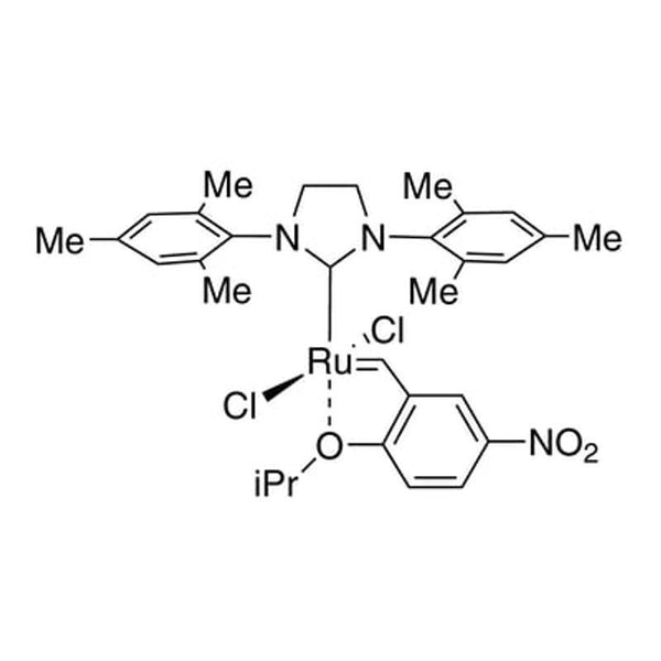 [1,3-Bis(2,4,6-trimethylphenylimidazolidin-2-ylidene)]-(2-i-propoxy-5-nitrobenzylidene)ruthenium(II) dichloride nitro-Grela|44-0758|502964-52-5