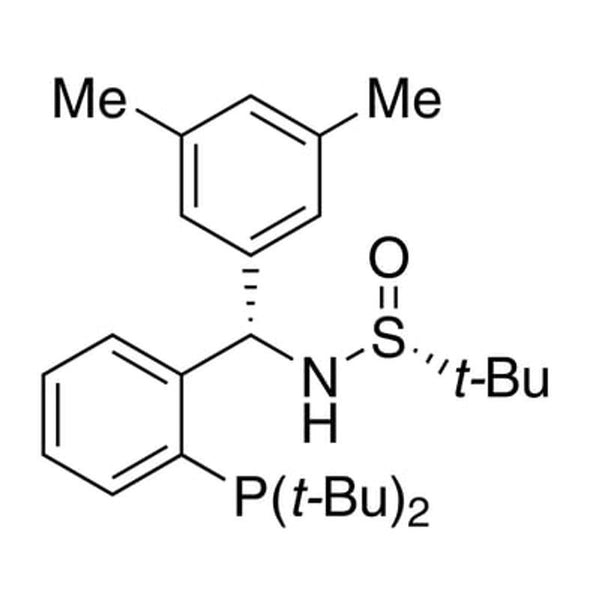 [S(R)]-N-[(S)-3,5-Dimethylphenyl)[2-(di-tert-butylphosphino)phenyl]methyl]-2-methyl-2-propanesulfinamide, 95%|15-0201