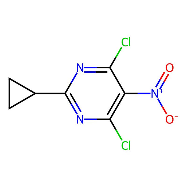 4,6-Dichloro-2-cyclopropyl-5-nitropyrimidine|CS-0566648|75438-78-7