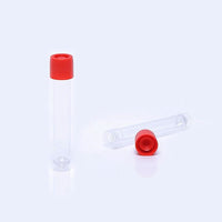 sample collection tubes, 6ml, red caps,  sterile, 1000 tubes/ bag, 1000 caps/ bag. 1000 sets/ case|10-9052-RO