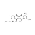 3-[[3,5-Bis(trifluoromethyl)phenyl]amino]-4-[[(1R,2R)-2-(dipentylamino)cyclohexyl]amino]-3-cyclobutene-1,2-dione, 98%, (99% ee)|07-8510|1411983-40-8