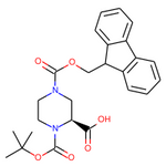 (S)-4-(((9H-Fluoren-9-yl)methoxy)carbonyl)-1-(tert-butoxycarbonyl)piperazine-2-carboxylic acid|CS-0067496|1034574-30-5