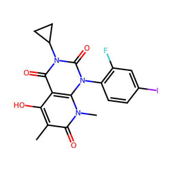 3-Cyclopropyl-1-(2-fluoro-4-iodophenyl)-5-hydroxy-6,8-dimethylpyrido[2,3-d]pyrimidine-2,4,7(1H,3H,8H)-trione|CS-M0422|871700-24-2