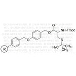 Fmoc-S-tert-butyl-D-cysteine 4-alkoxybenzyl alcohol resin|04203