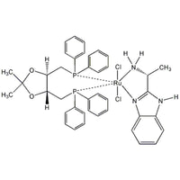 Dichloro[(4R,5R)-(-)-4,5-bis(diphenylphosphinomethyl)-2,2-dimethyl-1,3-dioxolane][(R)-(+)-2-(α;-methylmethanamine)-1H-benzimidazole]ruthenium(II), min. 95%|44-0960|1280732-29-7