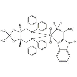 Dichloro[(4R,5R)-(-)-4,5-bis(diphenylphosphinomethyl)-2,2-dimethyl-1,3-dioxolane][(R)-(+)-2-(α;-methylmethanamine)-1H-benzimidazole]ruthenium(II), min. 95%|44-0960|1280732-29-7