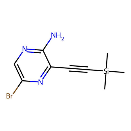 5-Bromo-3-((trimethylsilyl)ethynyl)pyrazin-2-amine|C1749071|875781-41-2