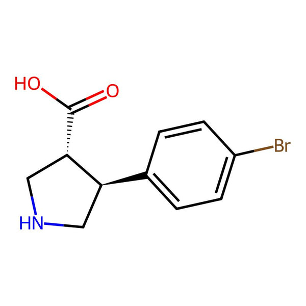 rel-(3R,4S)-4-(4-Bromophenyl)-3-pyrrolidinecarboxylic acid|CS-0572686|1217978-04-5