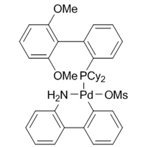 Methanesulfonato(2-dicyclohexylphosphino-2',6'-dimethoxy-1,1'-biphenyl)(2'-amino-1,1'-biphenyl-2-yl)palladium(II) dichloromethane adduct min. 98% [SPhos Palladacycle Gen. 3]|46-0318|1445085-82-4