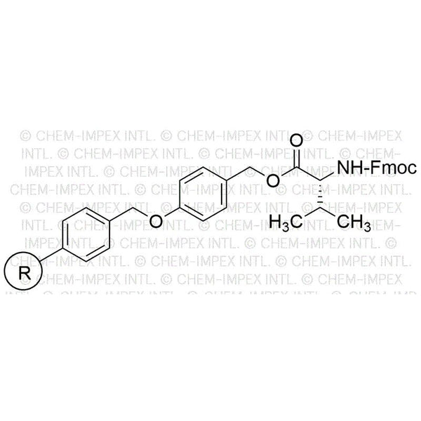 Fmoc-D-valine 4-alkoxybenzyl alcohol resin|04198