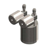 Stainless steel bubbler, 600ml, vertical, electropolished with fill-port, pneumatic actuator valves, DOT 4B|95-1050