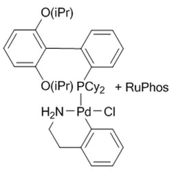 Chloro{[RuPhos][2-(2-aminoethylphenyl]palladium(II)}/[RuPhos] admixture (molar PdP/P = 1:1)|46-0366