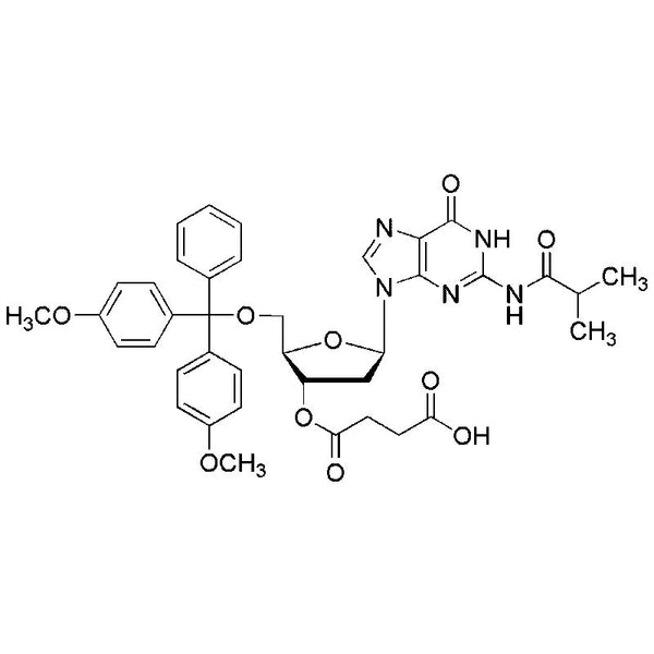 5'-O-(4,4'-Dimethoxytrityl)-N2-isobutyryl-2'-deoxyguanosine-3'-lcaa-CPG|00530