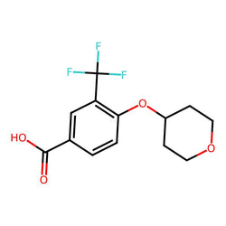 4-((Tetrahydro-2H-pyran-4-yl)oxy)-3-(trifluoromethyl)benzoic acid|CS-0557166|1402232-90-9