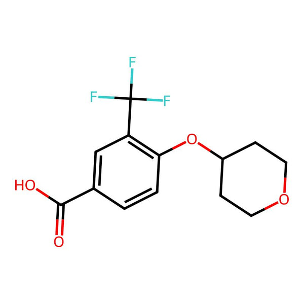 4-((Tetrahydro-2H-pyran-4-yl)oxy)-3-(trifluoromethyl)benzoic acid|CS-0557166|1402232-90-9