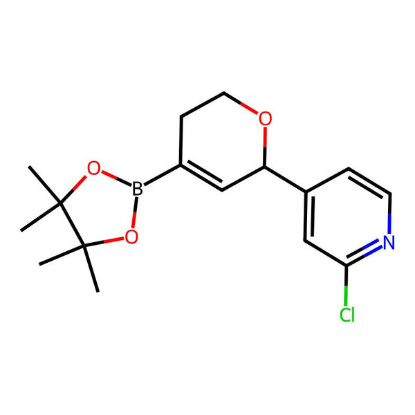 2-Chloro-4-(4-(4,4,5,5-tetramethyl-1,3,2-dioxaborolan-2-yl)-5,6-dihydro-2H-pyran-2-yl)pyridine|CS-1245543|3067491-62-4