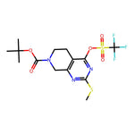 tert-Butyl 2-(methylthio)-4-(((trifluoromethyl)sulfonyl)oxy)-5,8-dihydropyrido[3,4-d]pyrimidine-7(6H)-carboxylate|CS-0095689|338739-82-5