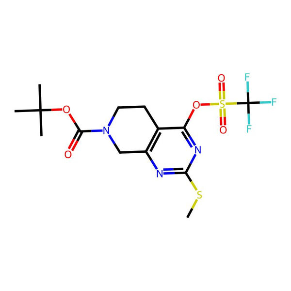 tert-Butyl 2-(methylthio)-4-(((trifluoromethyl)sulfonyl)oxy)-5,8-dihydropyrido[3,4-d]pyrimidine-7(6H)-carboxylate|CS-0095689|338739-82-5