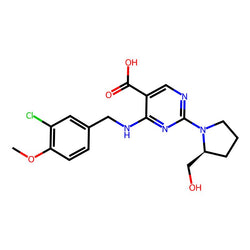 (S)-4-((3-Chloro-4-methoxybenzyl)amino)-2-(2-(hydroxymethyl)pyrrolidin-1-yl)pyrimidine-5-carboxylic acid|CS-0150580|330785-84-7