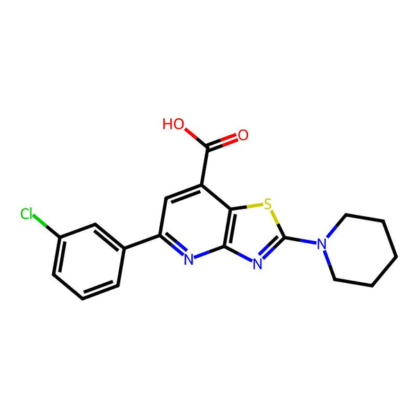 5-(3-Chlorophenyl)-2-(piperidin-1-yl)-[1,3]thiazolo[4,5-b]pyridine-7-carboxylic acid|CS-0226013|852388-72-8