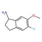 5-Fluoro-6-methoxy-2,3-dihydro-1H-inden-1-amine|CS-0438062|1273611-90-7