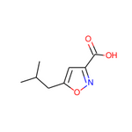 5-(2-Methylpropyl)-3-isoxazolecarboxylic acid|CS-0646099|150517-80-9