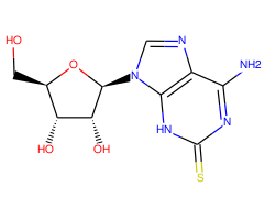 6-Amino-9-((2R,3R,4S,5R)-3,4-dihydroxy-5-(hydroxymethyl)tetrahydrofuran-2-yl)-3,9-dihydro-2H-purine-2-thione|CS-0078716|43157-50-2