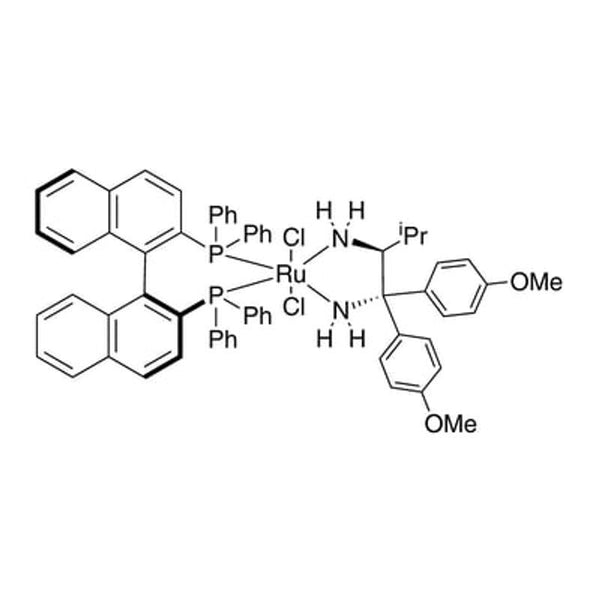 Dichloro[(S)-(-)-2,2'-bis(diphenylphosphino)-1,1'-binaphthyl][(2S)-(+)-1,1-bis(4-methoxyphenyl)-3-methyl-1,2-butanediamine]ruthenium(II) dichloromethane adduct, min. 97%|44-0211|212143-24-3