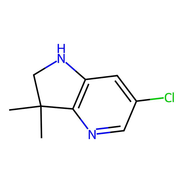6-Chloro-3,3-dimethyl-1,2-dihydropyrrolo[3,2-b]pyridine|CS-0309675|1604818-09-8