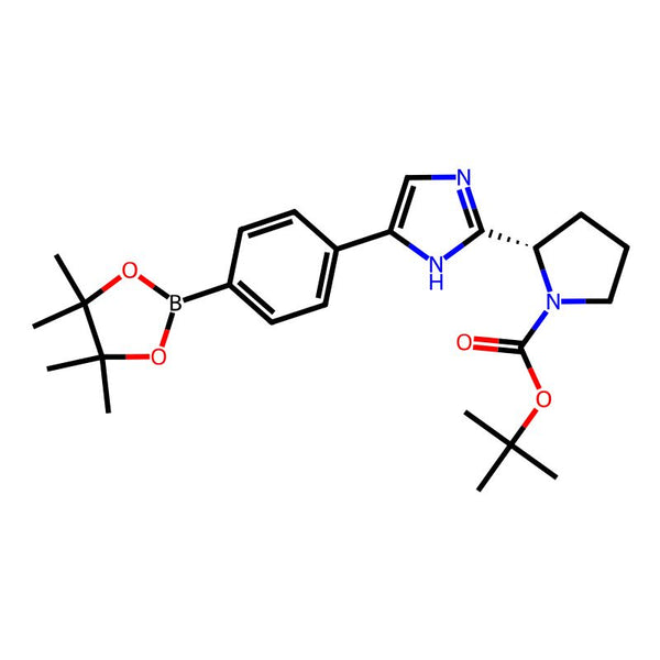 (S)-tert-Butyl 2-(5-(4-(4,4,5,5-tetramethyl-1,3,2-dioxaborolan-2-yl)phenyl)-1H-imidazol-2-yl)pyrrolidine-1-carboxylate|CS-0006836|1007882-12-3