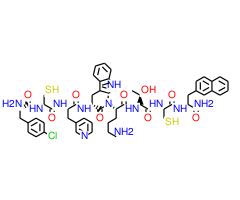 H-p-Chloro-Phe-D-Cys-β-(3-pyridyl)-Ala-D-Trp-N-Me-Lys-Thr-Cys-2-Nal-NH2 (Disulfide bond)|CPTD786991|341519-04-8