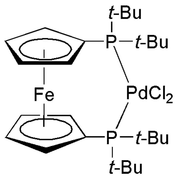 [1,1'-Bis(di-tert-butylphosphino)ferrocene]dichloropalladium(II)|31476|95408-45-0