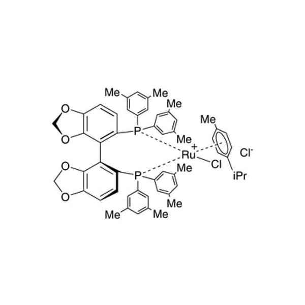 Chloro{(S)-(-)-5,5'-bis[di(3,5-xylyl)phosphino]-4,4'-bi-1,3-benzodioxole}(p-cymene)ruthenium(II) chloride [RuCl(p-cymene)((S)-dm-segphos?)]Cl|44-0099|944451-31-4