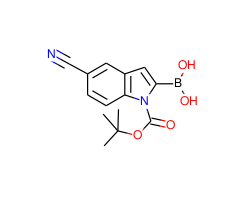 (1-(tert-Butoxycarbonyl)-5-cyano-1H-indol-2-yl)boronic acid|CS-0002261|475102-15-9