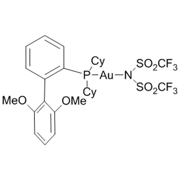 Bis(trifluoromethanesulfonyl)imide(2-dicyclohexylphosphino-2',6'-dimethoxy-1,1'-biphenyl)gold(I), 98%|79-0230|1121960-90-4