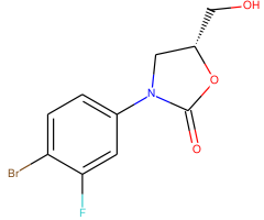 (R)-3-(4-Bromo-3-fluorophenyl)-5-(hydroxymethyl)oxazolidin-2-one|CS-M3231|444335-16-4