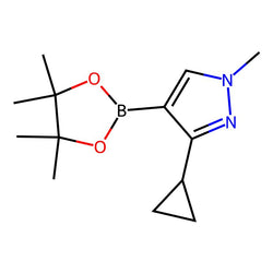3-Cyclopropyl-1-methyl-4-(tetramethyl-1,3,2-dioxaborolan-2-yl)-1h-pyrazole|CS-0241392|1257637-82-3
