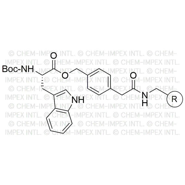 Na-Boc-L-tryptophan 4-oxymethylphenylacetamidomethyl resin|02510