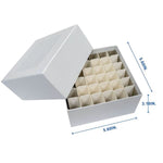 cryoking 3 inch 36 well superior white cardboard freezer boxes (for use with 15ml tubes). 5 boxes/pack, 20 packs/case|90-1536