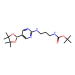 tert-Butyl (3-((5-(4,4,5,5-tetramethyl-1,3,2-dioxaborolan-2-yl)pyrimidin-2-yl)amino)propyl)carbamate|CS-0616422|1356464-60-2