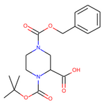 1-[(2-Methylpropan-2-yl)oxycarbonyl]-4-phenylmethoxycarbonylpiperazine-2-carboxylic acid|CS-0035765|149057-19-2